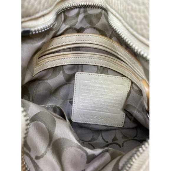 coach beige leather cross body bag - Picture 7 of 8